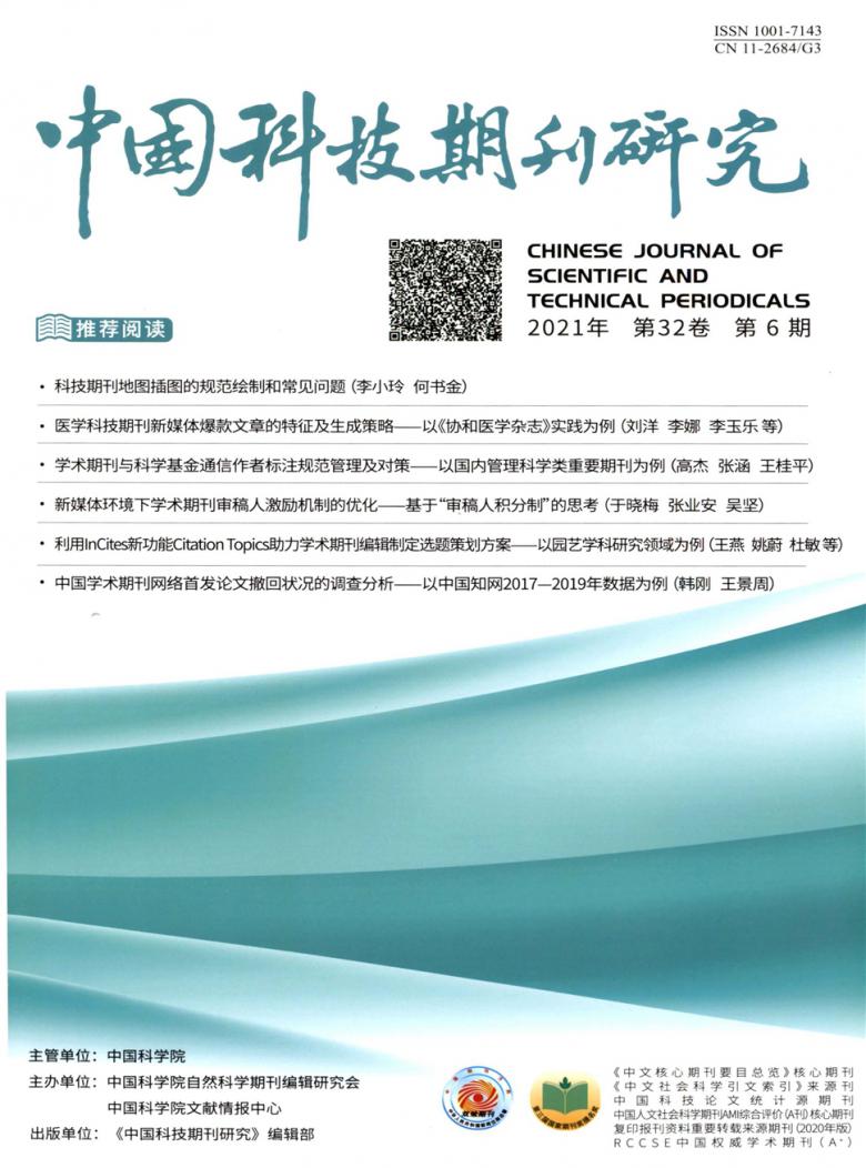 中国科技期刊研究杂志封面