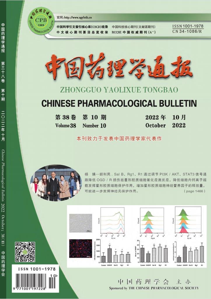 中国药理学通报杂志封面