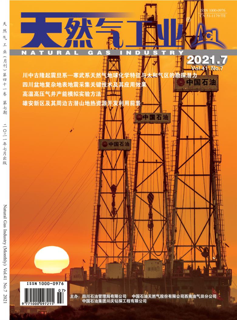 天然气工业杂志封面