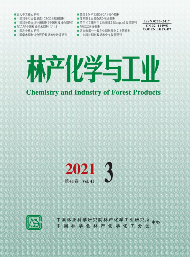 林产化学与工业杂志封面