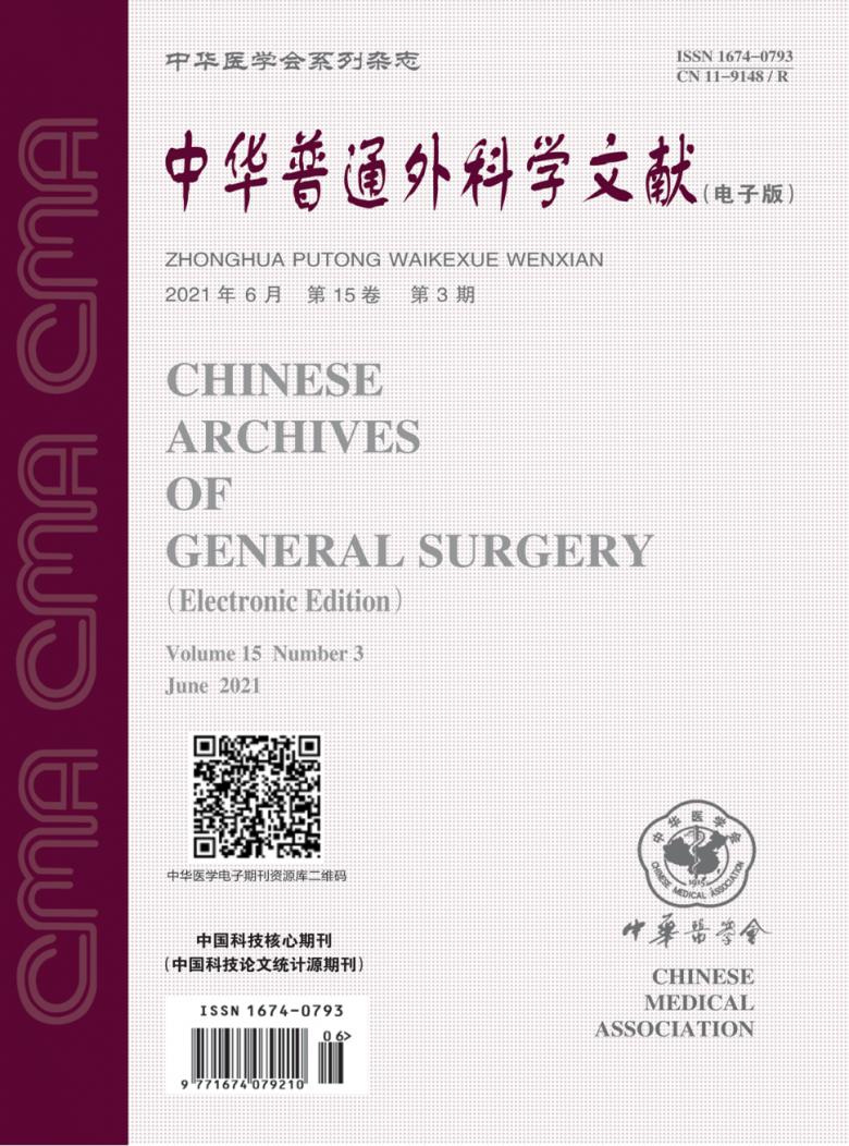 中华普通外科学文献封面