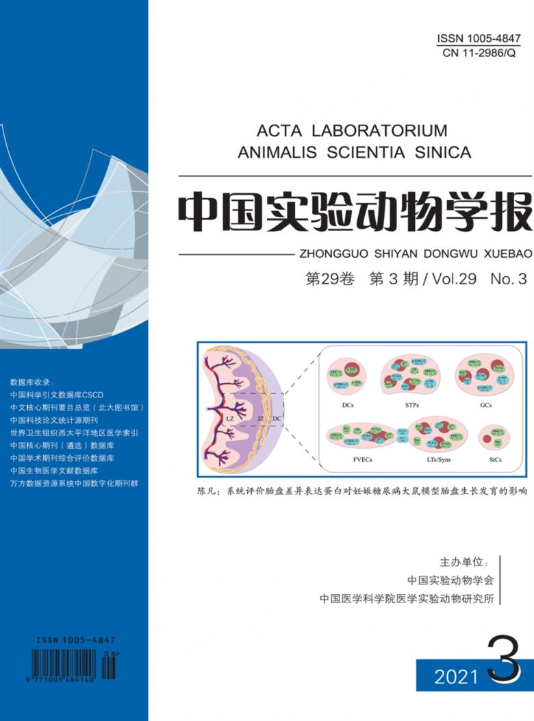 中国实验动物学报杂志封面