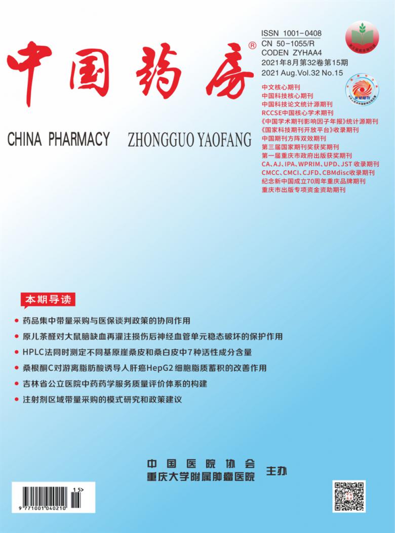 中国药房杂志封面