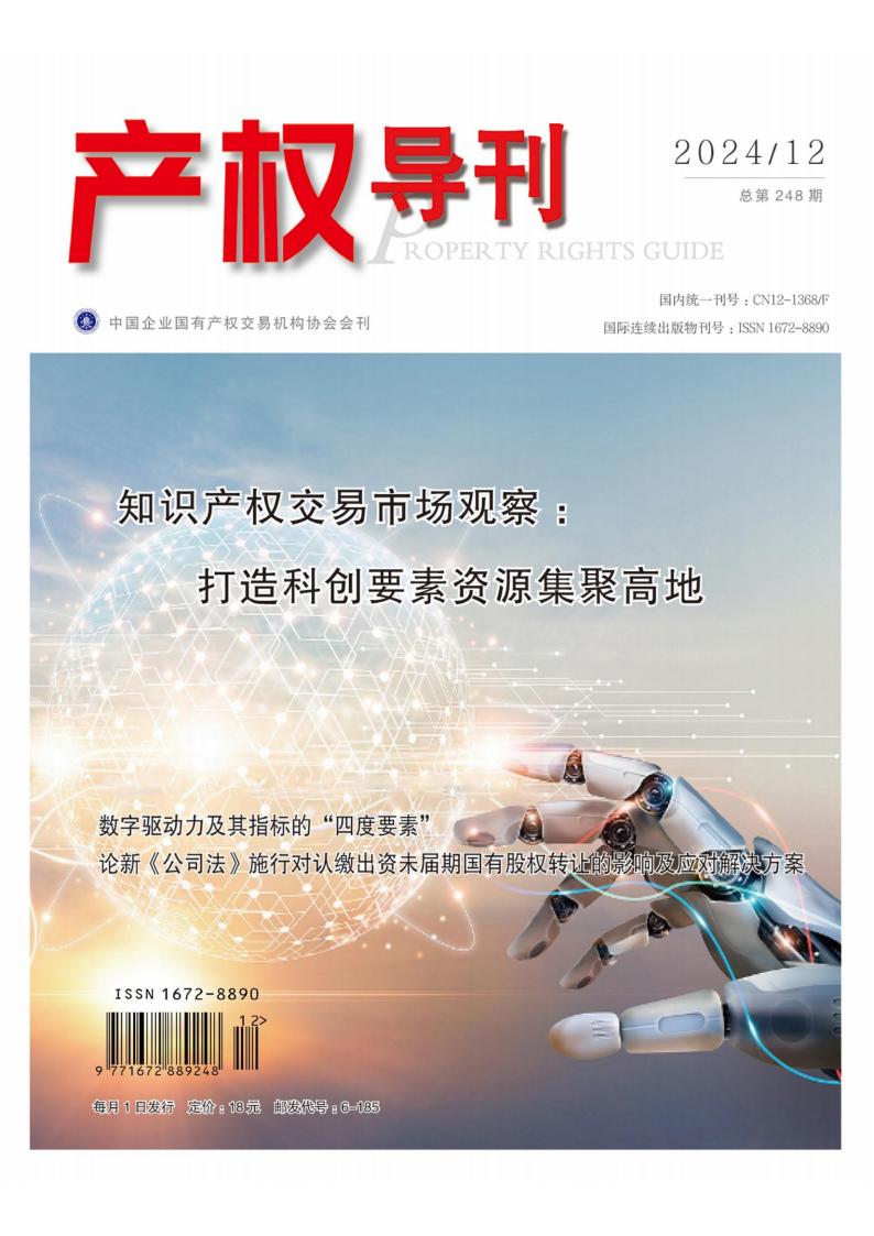 产权导刊杂志封面