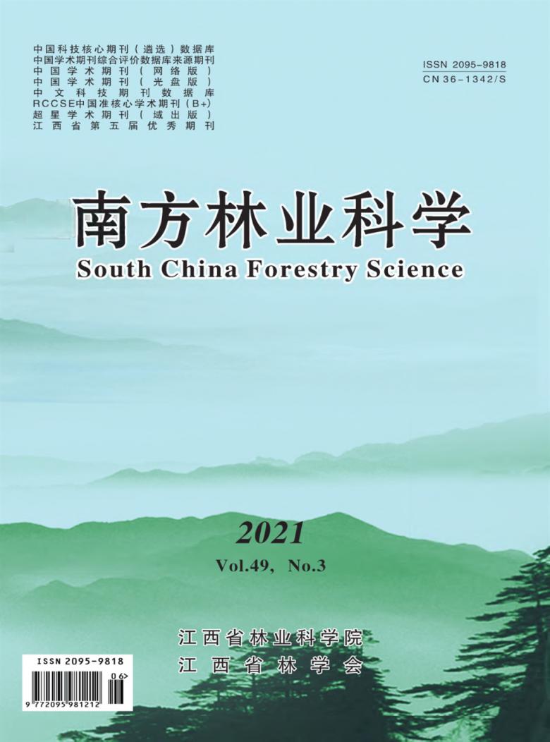 南方林业科学封面