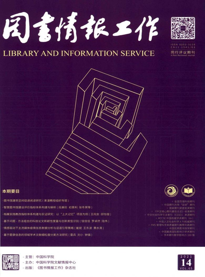 图书情报工作杂志封面