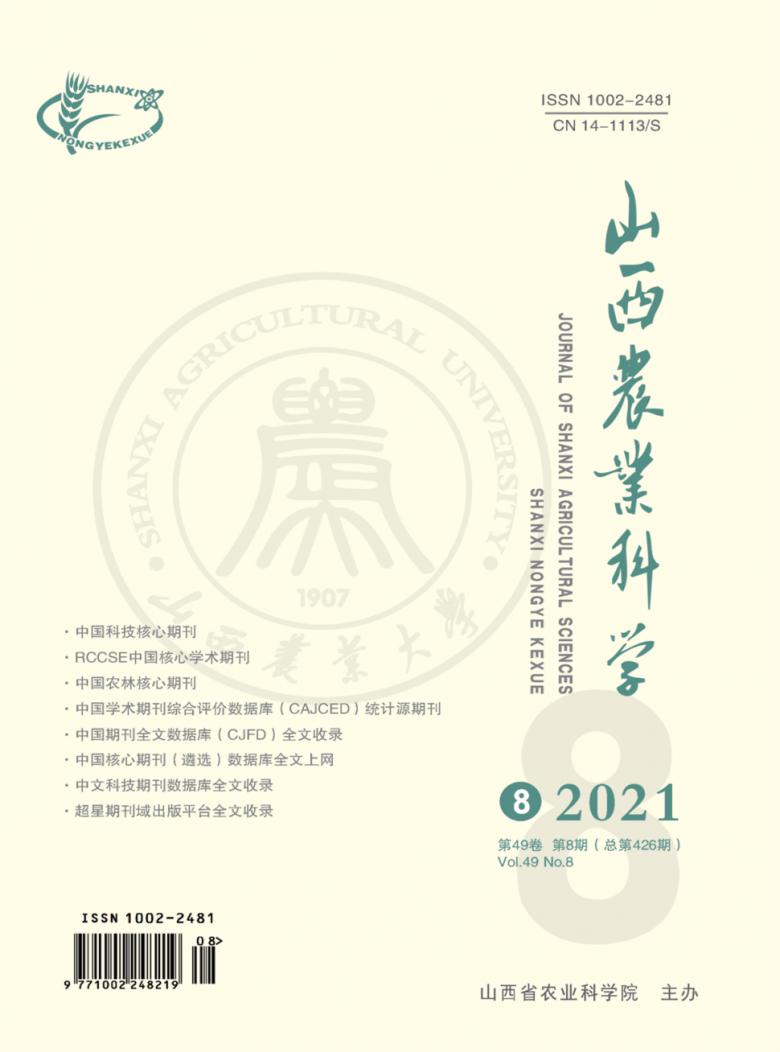 山西农业科学杂志封面