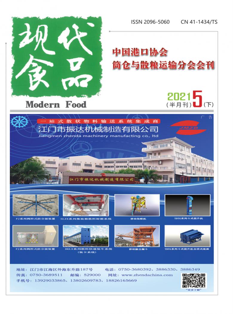 现代食品杂志封面