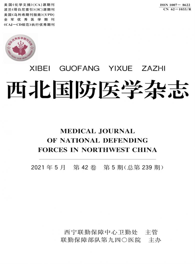 西北国防医学杂志封面